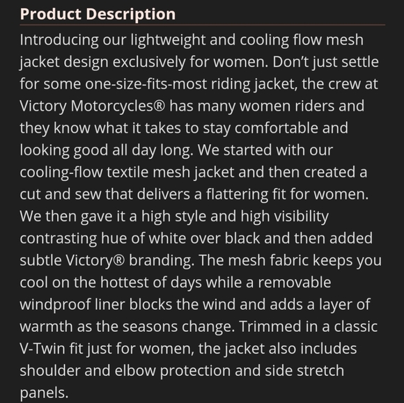 Victory Motorcycle Mesh Riding Jacket - Picture 15 of 16